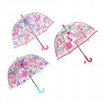 Зонт-трость, детский, POE, пластик, сплав, 50см, 8 спиц, 4 дизайна