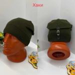 Мужская шапка бини с застежкой сзади D219