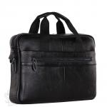 Портфель мужской кожаный 11011 black Zinimxs