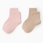 Набор женских носков KAFTAN Base, 2 пары, размер  36-39 (23-25 см) бежевый/персик