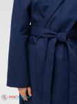 Подростковый вафельный халат с капюшоном темно-синий В-18 (28)