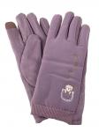 Классические перчатки женские, цвет розово-фиолетовый
