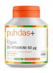 Витамины PUHDAS+ KASVIPERAINEN D3-VITAMIINI 50 MKG, 60 кап (Срок реализации до 26.04.2024 г)