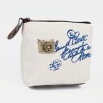 Кошелек на молнии, цвет бежевый No brand