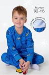 Хлопковая пижама для мальчика из футера с начесом