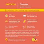 Little One Палочки для морских свинок с фруктами, 2 х 60 г