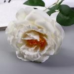 Цветы искусственные "Роза Претти" d-10 см 55 см, белый