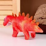 Мягкая музыкальная игрушка «Динозаврик», 27 см, цвет красный