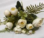 Искусственные цветы "Летнее вдохновение" Пионы 28см цвет белый