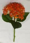 Искусственные цветы "Летняя фантазия" Гортензия 35см цвет оранжевый