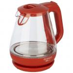 Чайник ENERGY E-205 (1,2 л) стекло, пластик цвет красный