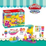 Набор для лепки Play-Doh Магазин сладостей: Мороженое с фруктами 4 цвета (инструменты формочки фиг