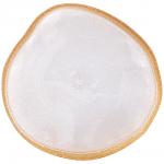 Аксам 339-440 тарелка сервировочная "bohemia" white 21см