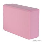 Блок для йоги и фитнеса спортивный 230х150х75 розовый / BY-120P /100/