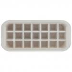 Форма для льда пластмассовая (мармелада) "Кубик - 21 штука" 24,8х11,3 см h3,2 см, цвета в ассортименте: сиреневый, белый, серый, в п/эт пакете (Китай)