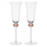BY COLLECTION White Line Набор бокалов для шампанского, 2шт., 190 мл, 7,5х24 см, стекло