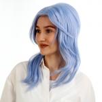 Карнавальный парик «Аниме» цвет голубой