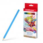 Цветные карандаши деревянные ErichKrause шестигранные, грифель 3 мм, 24 цвета (в коробке с европодвесом 24 шт)