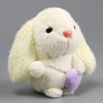 Мягкая игрушка «Зайка» на брелоке, 11 см, цвет белый