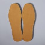 Стельки для обуви, утеплённые, универсальные, р-р RU до 44 (р-р Пр-ля до 45), 28 см, пара, цвет коричневый