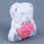 Мягкая игрушка «Медведь» с сердцем, на брелоке, 11 см