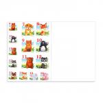 Набор наклеек для детского сада "Животные" 3 набора по 36 штук