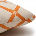 Декоративная подушка 'Радушная хозяйка (Традиция)' 40х40, 'Клетка абрикос'