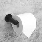 Держатель для туалетной бумаги Штольц Stolz, 16,2*2,5*9,5 см, нержавеющая сталь, цвет чёрный