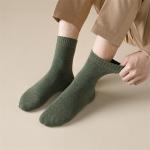 Яркие и цветные | Махровые носки "Уютная зима", р-р 38-42 (хаки)