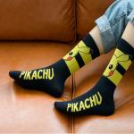 Покемоны | Носки "Пикачу", р-р 36-39 (черный/желтый контраст)