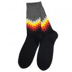 Яркие и цветные | Премиум носки "Деловой стиль", р-р 40-46 (черный/серый)