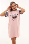 Женская ночная сорочка 21584 Розовый