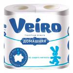 Бумага туалетная Veiro домашняя 4шт. 2-х слойная белая