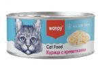 Wanpy Cat Консервы для кошек "Курица с креветками" 95 г