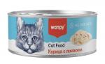 Wanpy Cat Консервы для кошек "Курица с лососем" 95 г