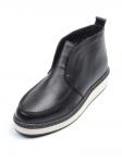 01-5173-1 BLACK Ботинки демисезонные (натуральная кожа, байка)