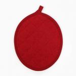 Комплектующие набор кухонный Этель, цвет красный: варежка 33х17 см, прихватка 24х19 см