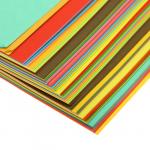 Бумага цветная для оригами и аппликаций 14 х 14 см, 100 листов CREATIVE Яркие цвета, 20 цветов, 80 г/м2