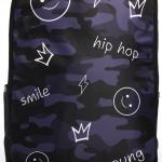Набор 2 в 1,  рюкзак, пенал "Hip-Hop", 42х28х13 см, цвет черный