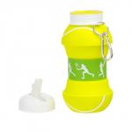 Бутылка для воды "Тенисный мяч", 550 мл, складная, 18 х 8.7 см