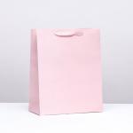 Пакет ламинированный «Розовый», M 26 * 32 * 12 см