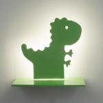 Бра "Динозавр" LED 24Вт зелёный 35х30 см