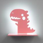 Бра "Динозавр" LED 24Вт розовый 35х30 см
