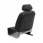 Чехлы на сиденья в автомобиль TORSO Premium, 11 предметов, кожаные вставки, черные вставки