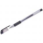 Ручка гелевая OfficeSpace черная, 0,5мм, грип, игольчатый стержень, GP905BK_6597