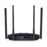 Wi-Fi роутер Mercusys MR80X, 2976 Мбит/с, 3 порта 1000 Мбит/с, чёрный