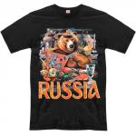 Футболка "Russia" (медведь с балалайкой)