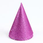 Карнавальный колпак «Блеск», набор 6 шт., цвет розовый