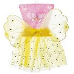 Карнавальный набор принцессы (юбка с блестками, крылья бабочки) белый цв.размер 4-6
