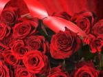 Букет ярко-красных роз
